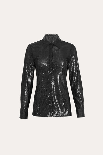 Sequined Button Down Image 1