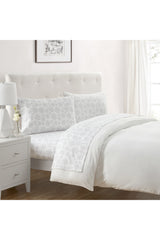 Cotton Snowflake 4 Piece Sheet Set, Queen