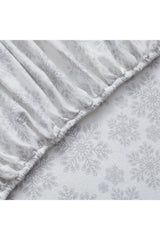 Cotton Snowflake 4 Piece Sheet Set, Queen