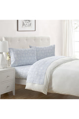 Cotton Snowflake 4 Piece Sheet Set, King