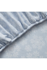 Tahari Snowflake Cotton Flannel 4 Piece Sheet Set, Queen