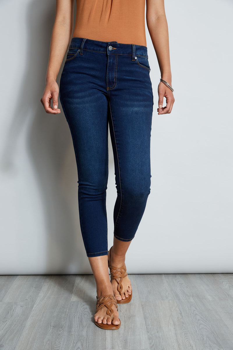 Günstige Marken Tahari Mid-Rise Stretch Tahari Ankle Jeans – Denim Elie