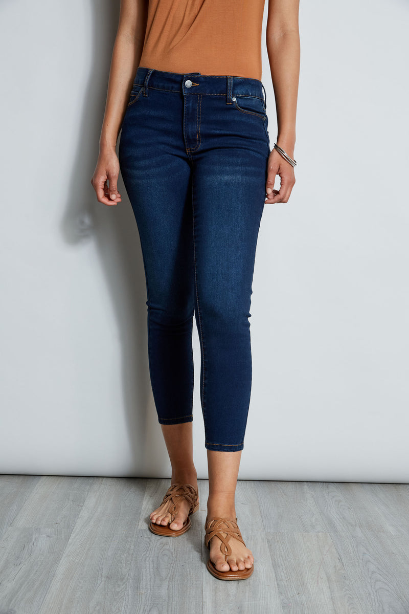 Tahari Mid-Rise Stretch Denim Ankle Jeans