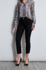 28" Denim Skinny Button Jeans