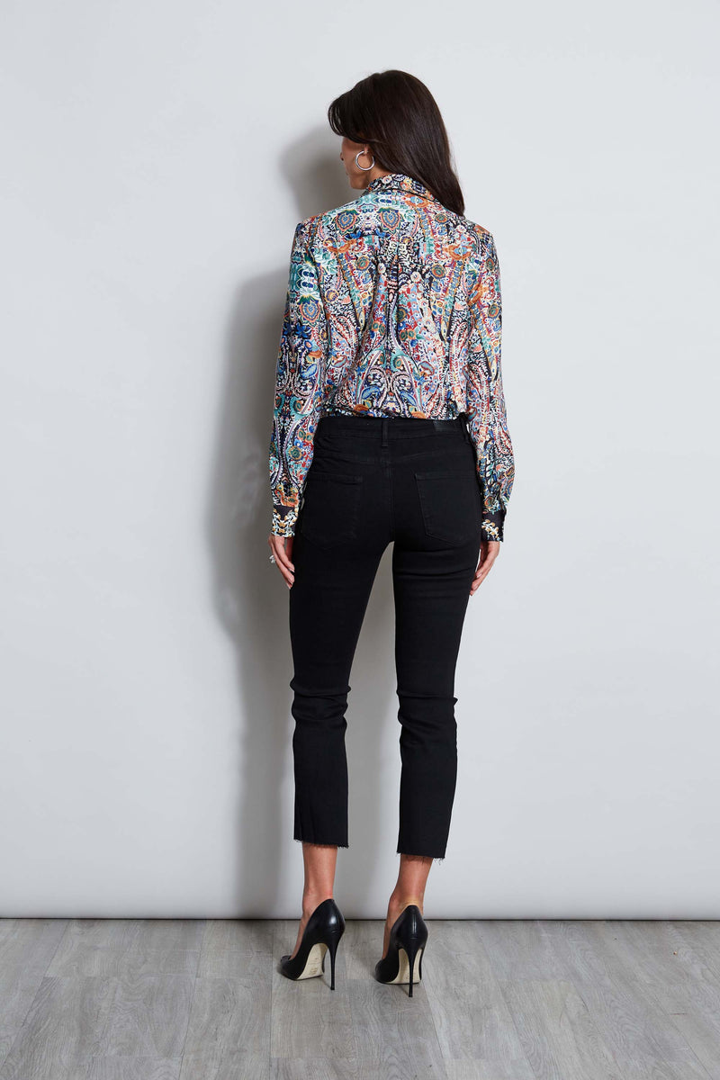 28" Denim Skinny Button Jeans