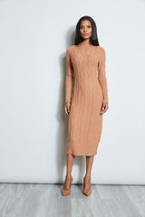 T-Tahari Cable Knit Sweater Dress