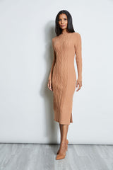 T-Tahari Cable Knit Sweater Dress