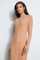 T-Tahari Cable Knit Sweater Dress