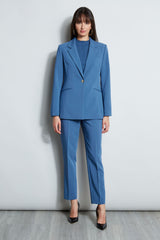 T-Tahari Single Button Blazer with Zip Sleeve