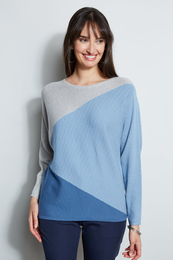 T-Tahari Color-Block Dolman Sweater