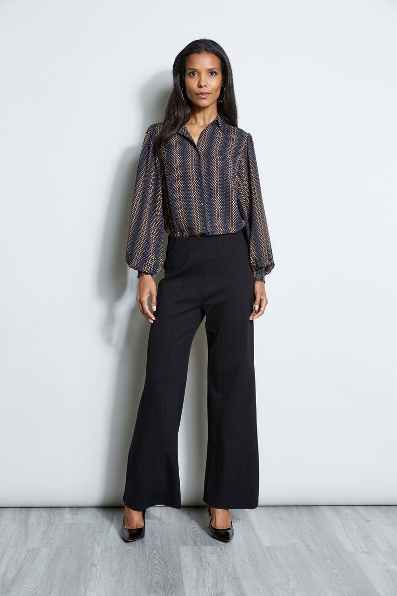 T-Tahari Dot Print Button Down Shirt