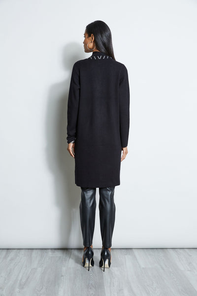 T-Tahari Long Stitched Cardigan Image 4