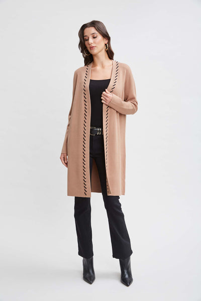 T-Tahari Long Stitched Cardigan Image 2
