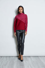 T-Tahari Color Block Stripe Sweater