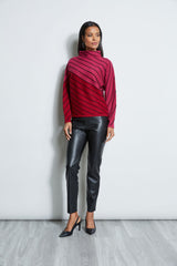 T-Tahari Color Block Stripe Sweater