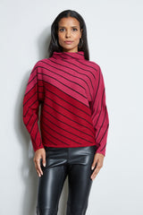 T-Tahari Color Block Stripe Sweater
