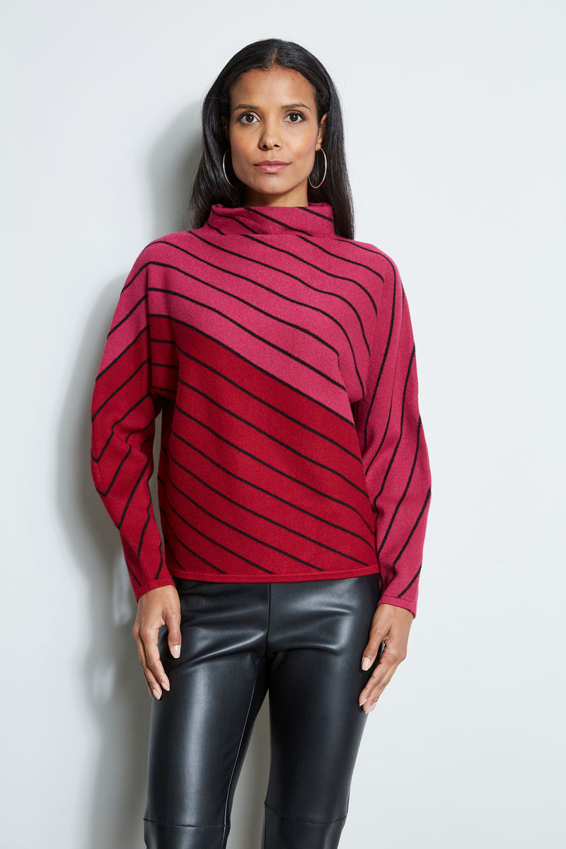 Simple Stripe V-Neck Pullover