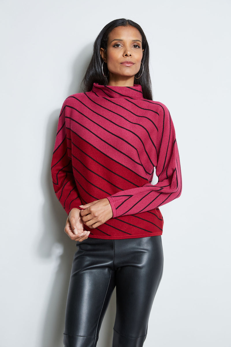 T-Tahari Color Block Stripe Sweater