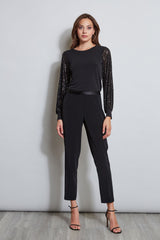 T-Tahari Sequin Sleeve Knit