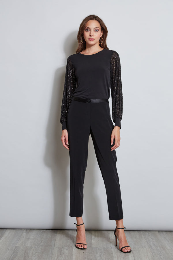 T-Tahari Sequin Sleeve Knit