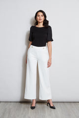 T-Tahari Wide Leg Button Pant
