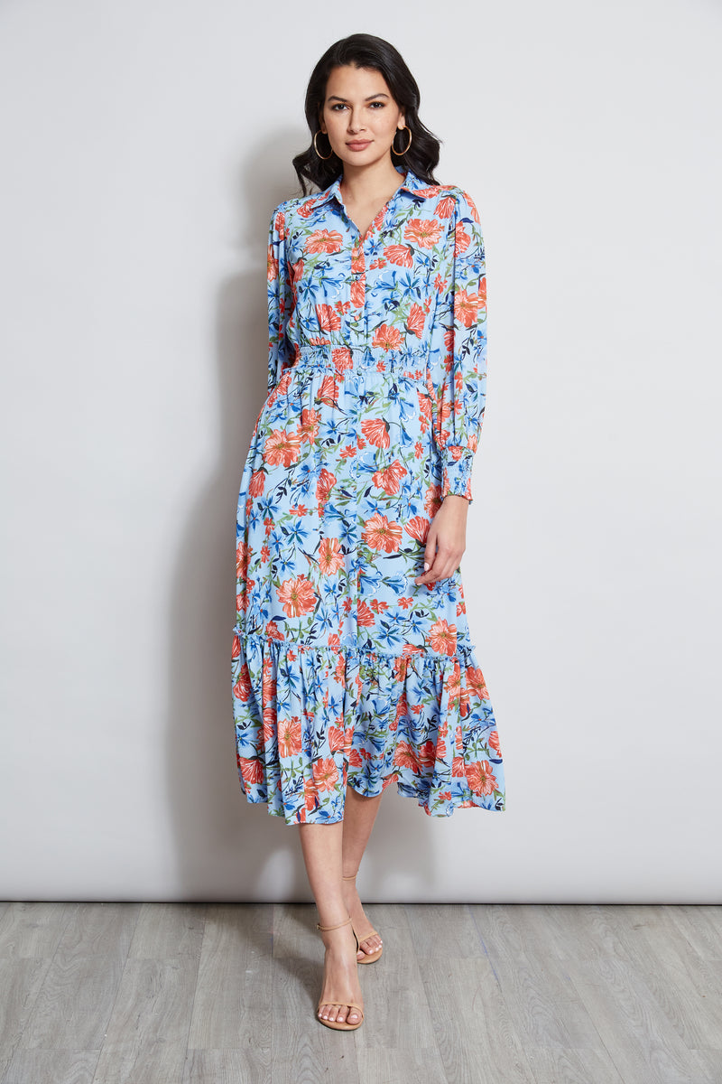 T-Tahari Garden Floral Shirt Dress – Elie Tahari
