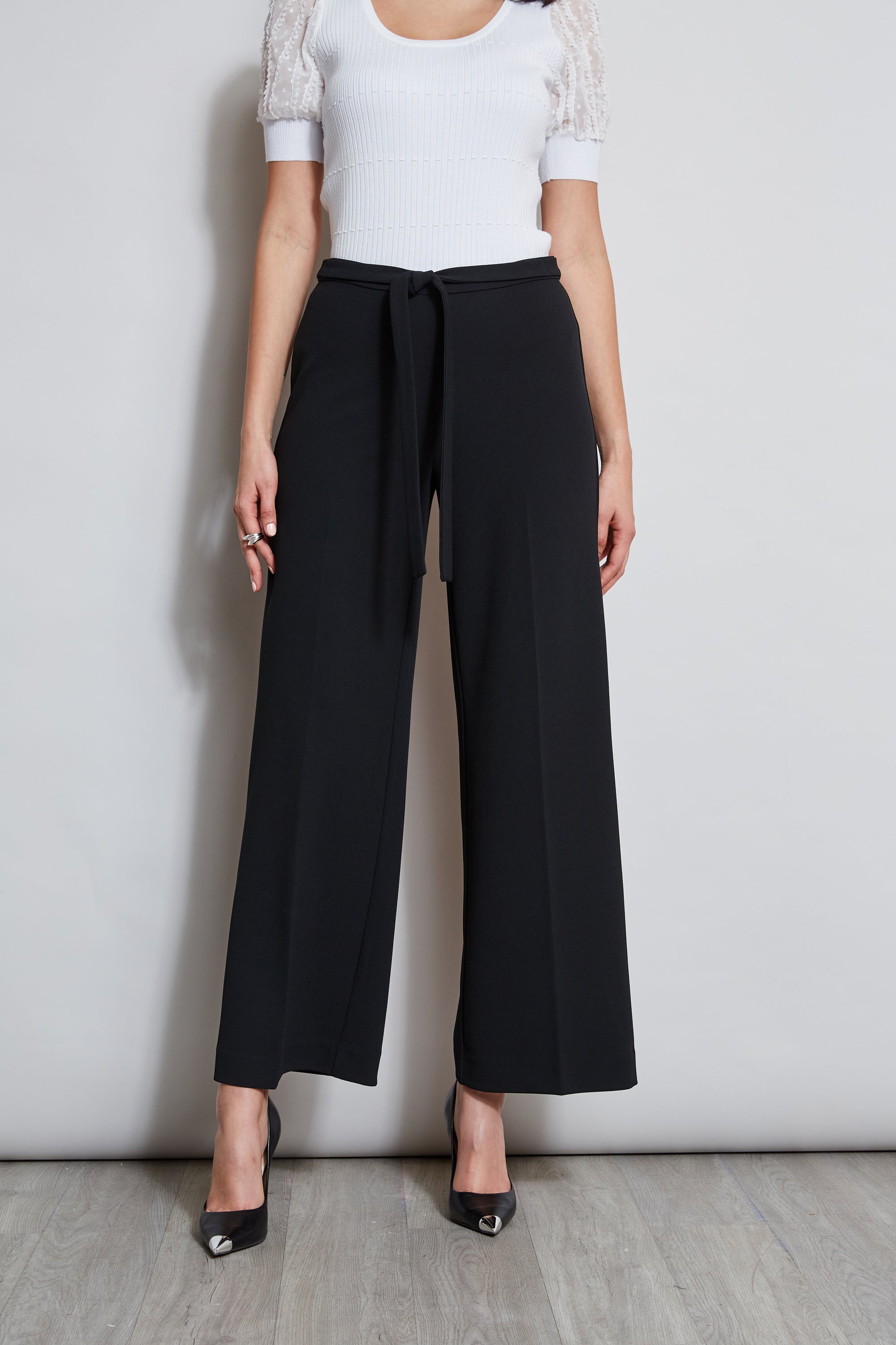 T-Tahari Wide Leg Tie Pant – Elie Tahari