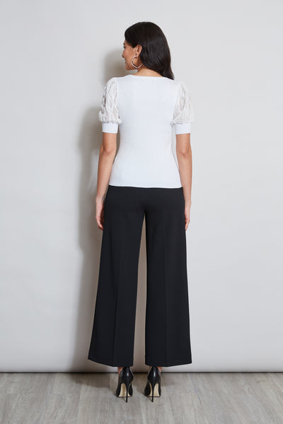 T Tahari Texture Puff Sleeve Knit Image 4