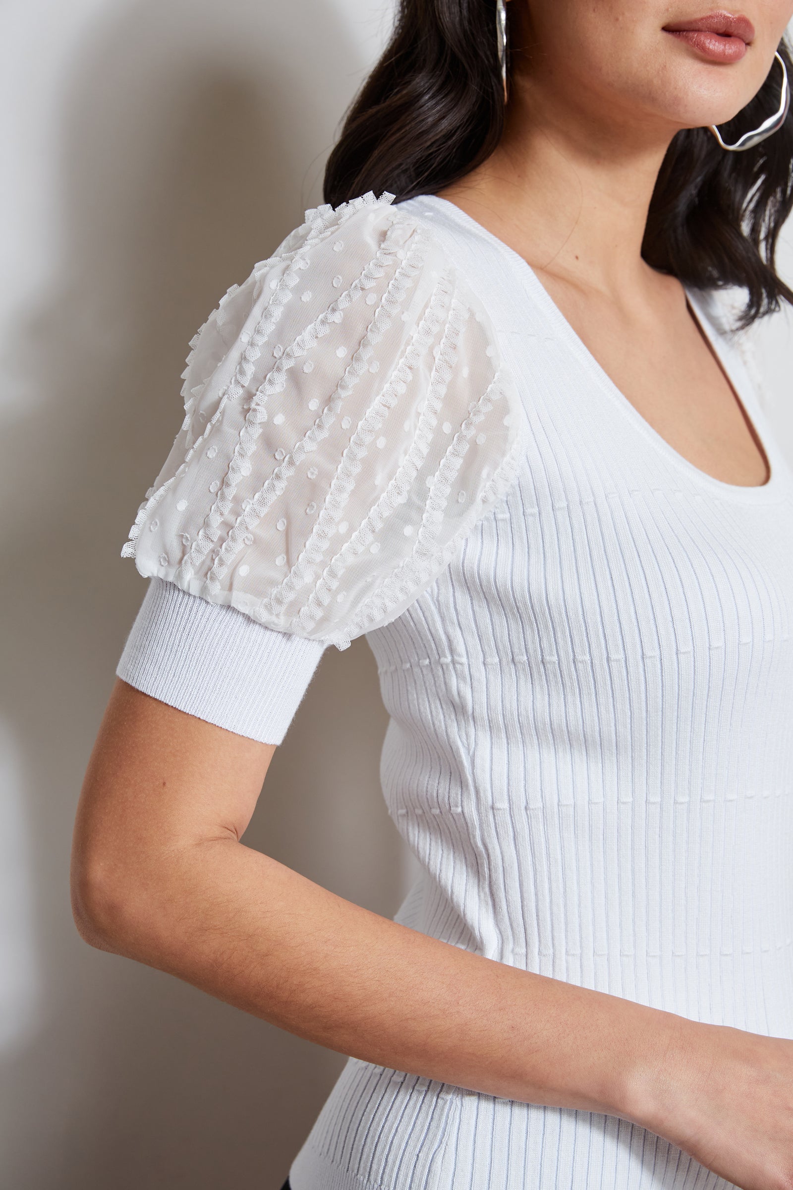 ✨極美品✨ボーダーズアットバルコニー PUFF SLEEVE TEE 38 ✨極美品✨ボーダーズアットバルコニー PUFF SLEEVE TEE 38 BORDERS at