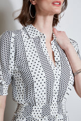 T-Tahari Dot Shirt Dress