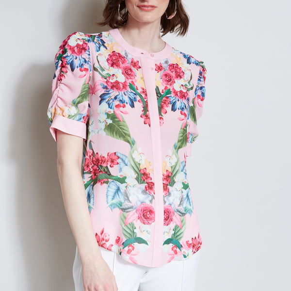rosy monster⭐︎ flower couture blouse ホワイト