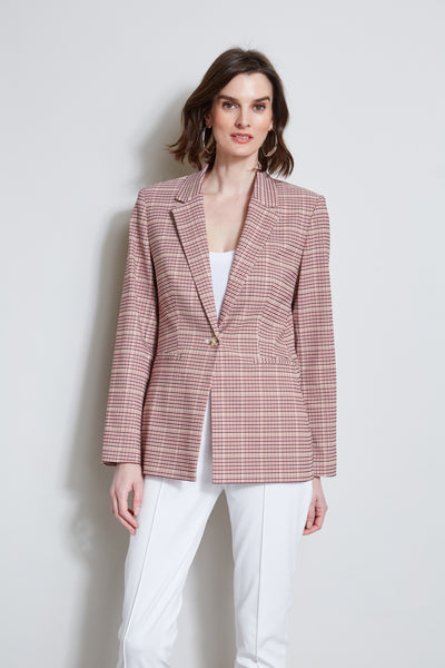 T-Tahari Plaid Blazer Image 1