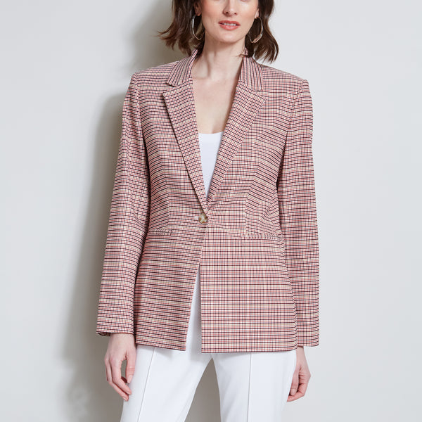 Tahari plaid blazer cheap