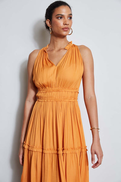 T-Tahari Halter Midi Dress Image 3