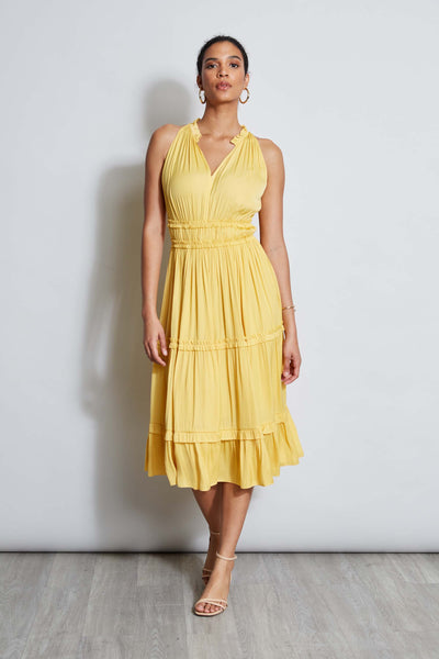 T-Tahari Halter Midi Dress Image 1