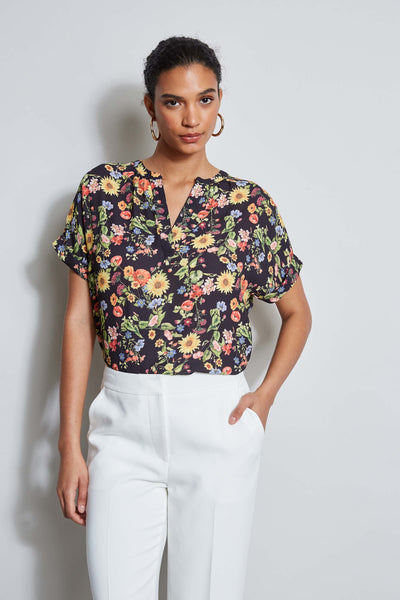 T-Tahari Sunray Garden Short Sleeve Shirt Image 1