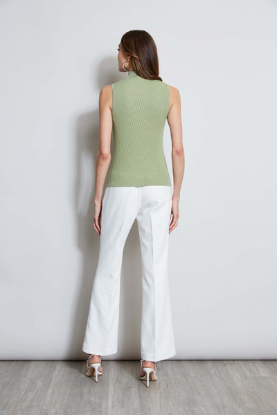 T-Tahari Cable Knit Sleeveless Sweater Image 4