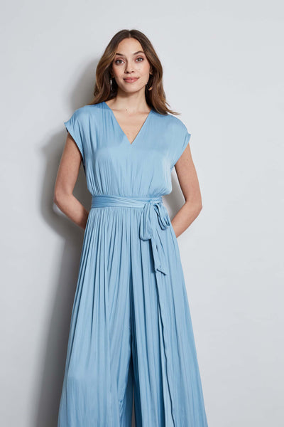 T-Tahari Pleated Jumpsuit Image 2