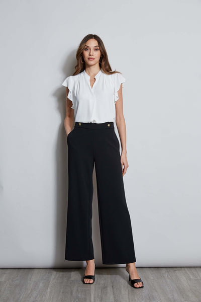 T-Tahari Flutter Sleeve Shirt Image 2