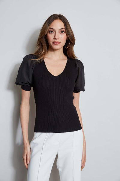 T-Tahari Chiffon Sleeve Knit Image 3