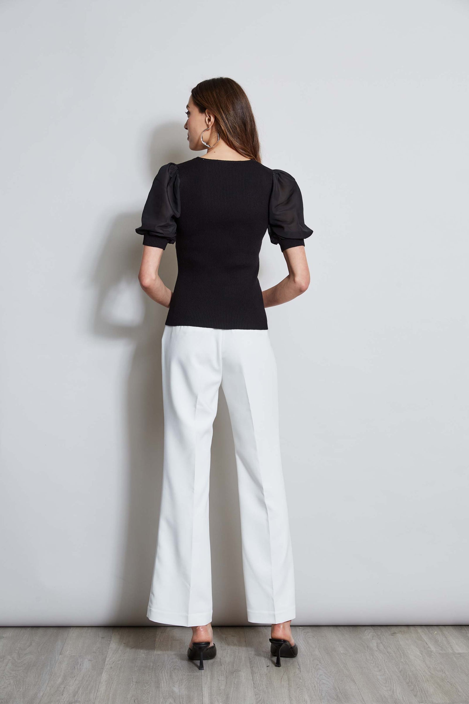 T-Tahari Chiffon Sleeve Knit – Elie Tahari