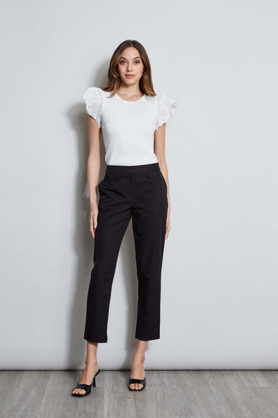 T-Tahari Slim Button Pant Image 2