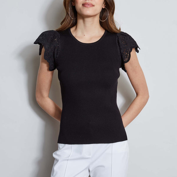 T-Tahari Lace Sleeve Knit – Elie Tahari