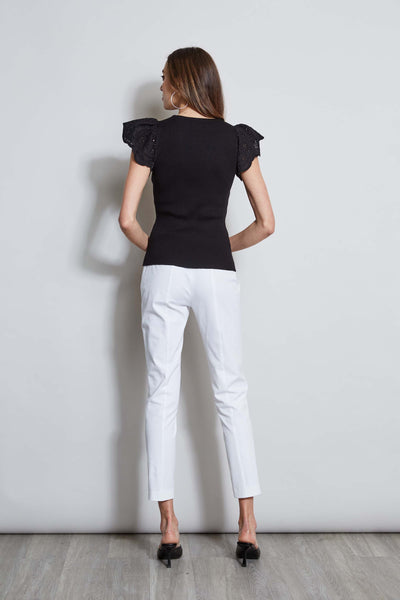 T-Tahari Lace Sleeve Knit Image 4