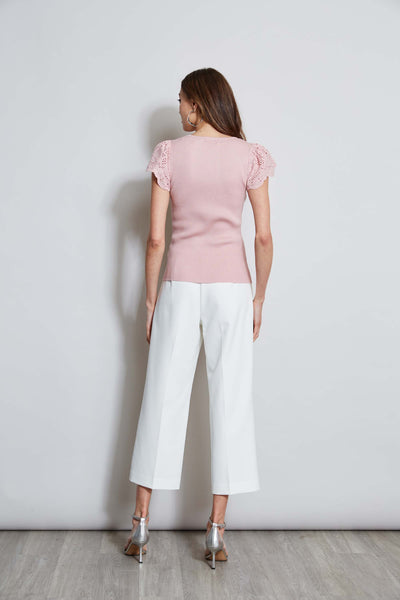 T-Tahari Lace Sleeve Knit Image 4