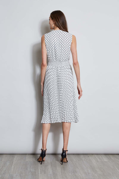 T-Tahari Dotted Mesh Shirt Dress Image 3