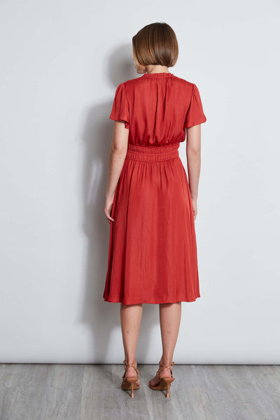 T-Tahari Flutter Sleeve Midi Dress Image 4