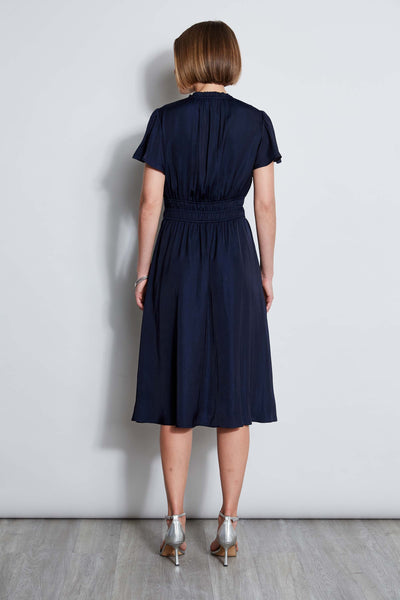 T-Tahari Flutter Sleeve Midi Dress Image 4