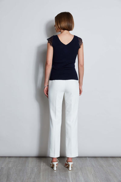 T-Tahari Lace Trim Sweater Image 3