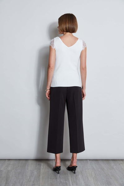 T-Tahari Lace Trim Sweater Image 3